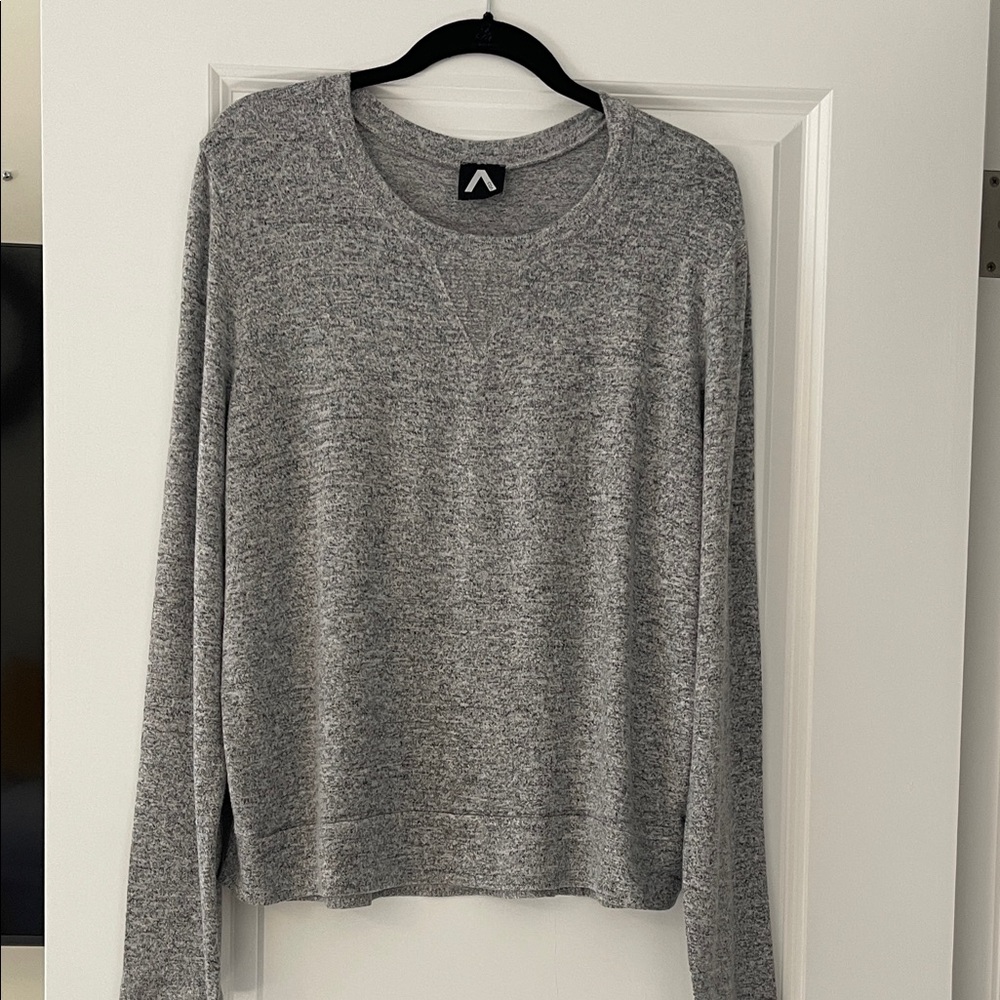CoA Gray Marled Crew Neck Sweater